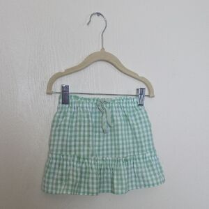 Green Gingham Skirt